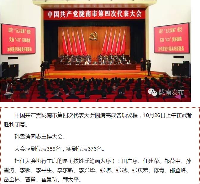 市第四次黨代會(huì)勝利閉幕！選出新一屆領(lǐng)導(dǎo)班子